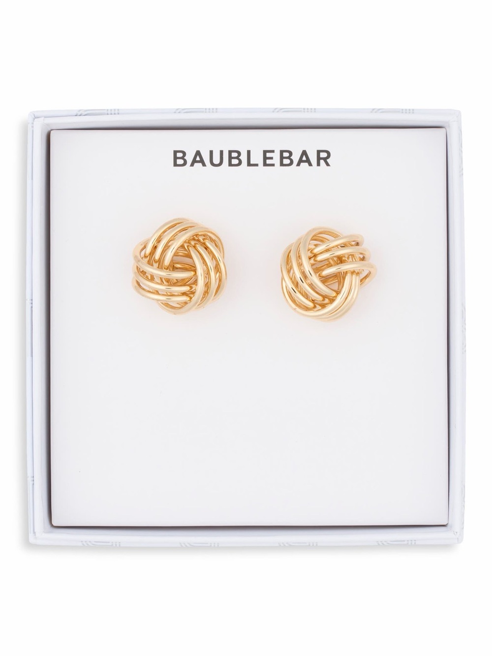 BaubleBar Lennox Knot Stud Earrings